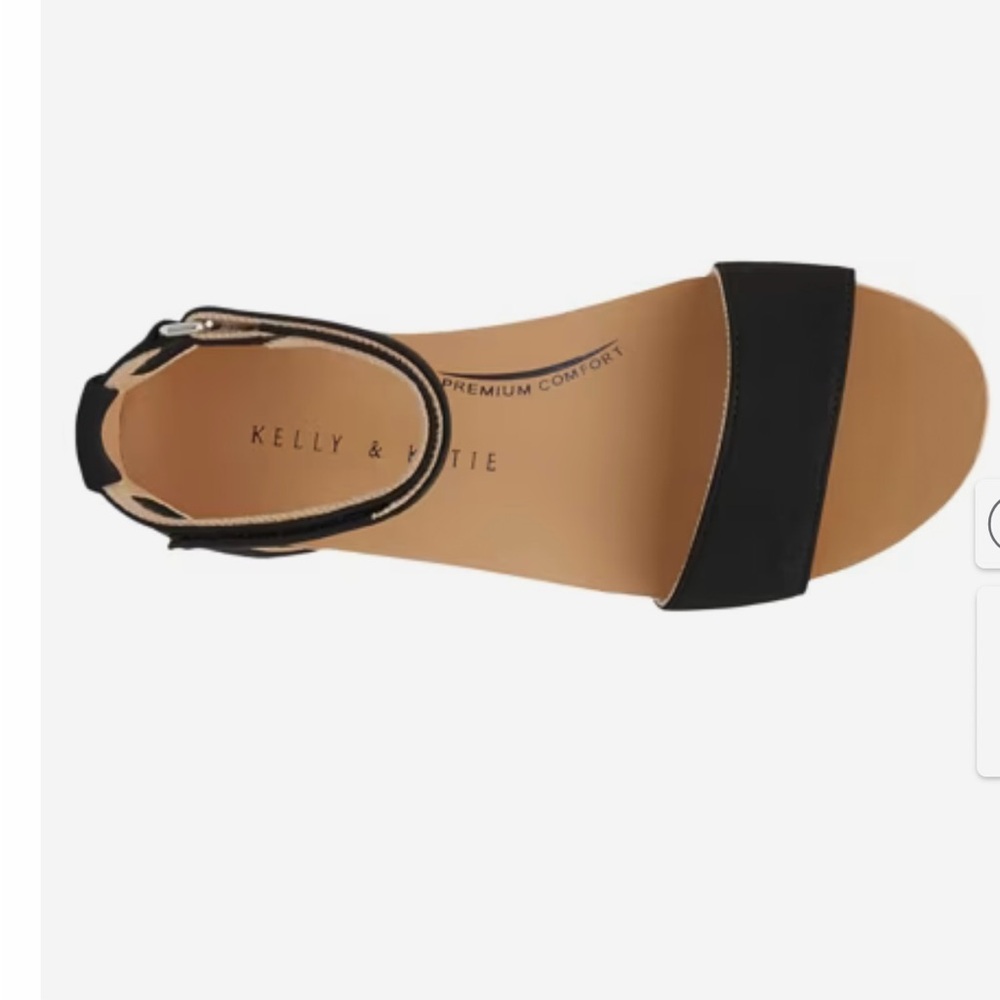 Kelly & Katie Neriah Wide Width Wedge Sandal size 7.5 in good condition